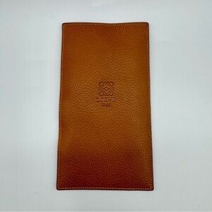 Loewe Tan Leather Long Pouch/Document Holder | Very Good Condition